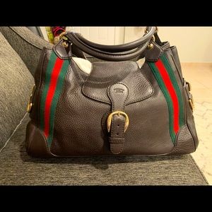 Gucci Bag Dark Brown Leather